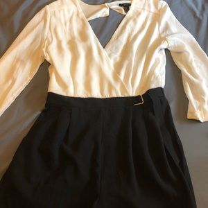 Black and white romper